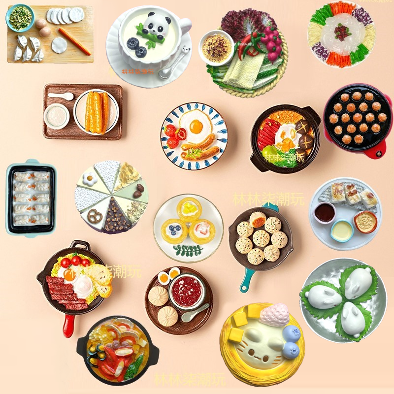树脂手工绘画文创冰箱贴食玩