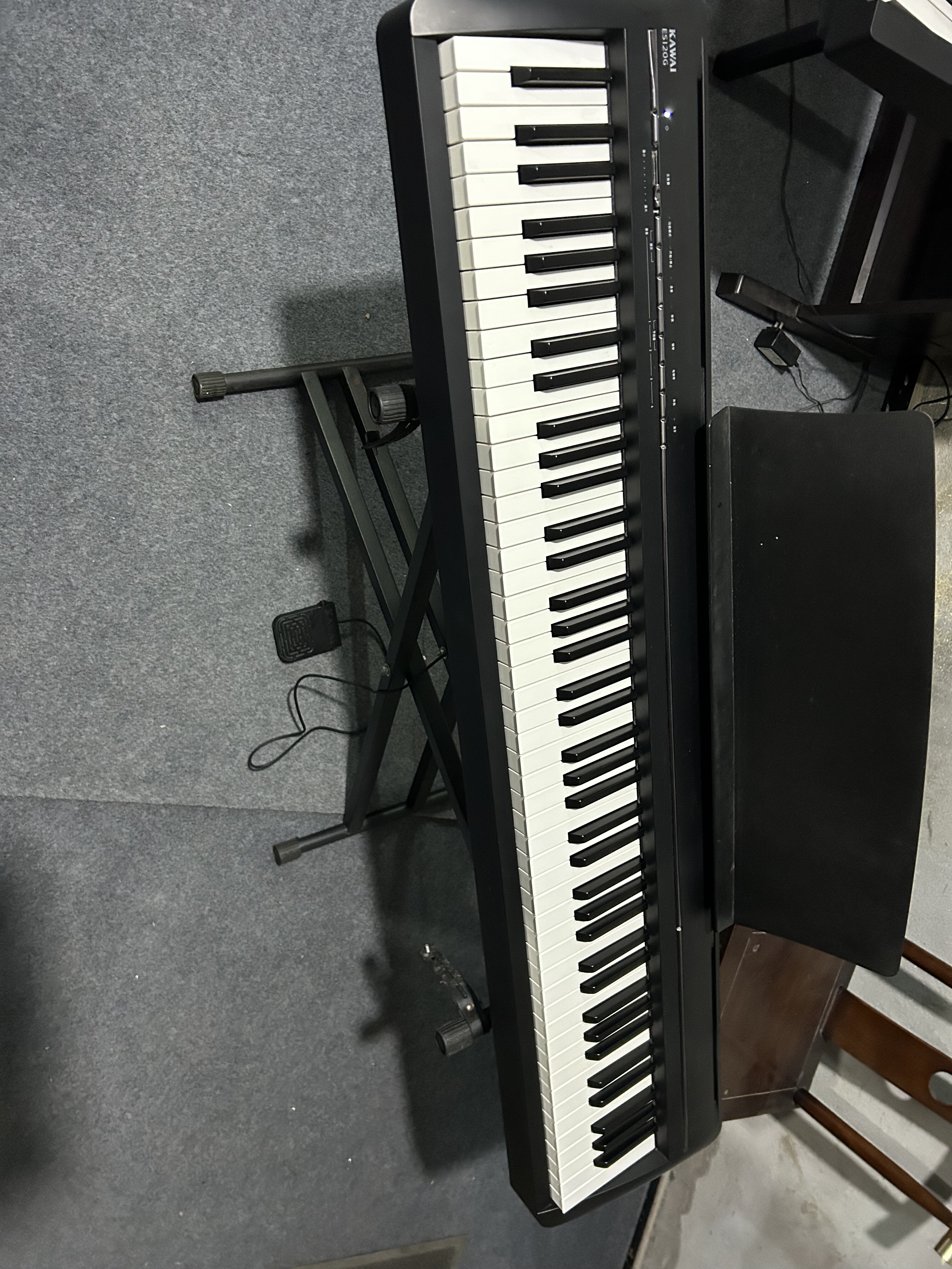 kawai 卡瓦依二手电钢琴es120g电子数码钢琴88键重锤便携式专业
