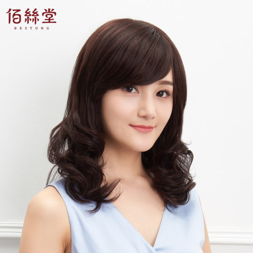中老年自然时尚风女士假发套