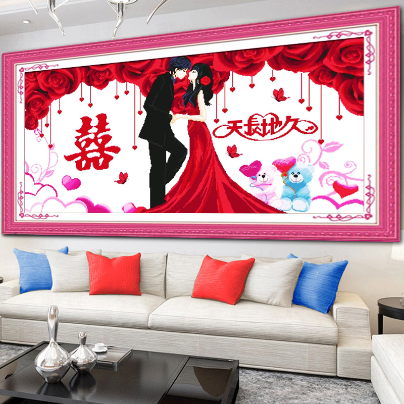 已绣好成品拍再送1幅可裱框发