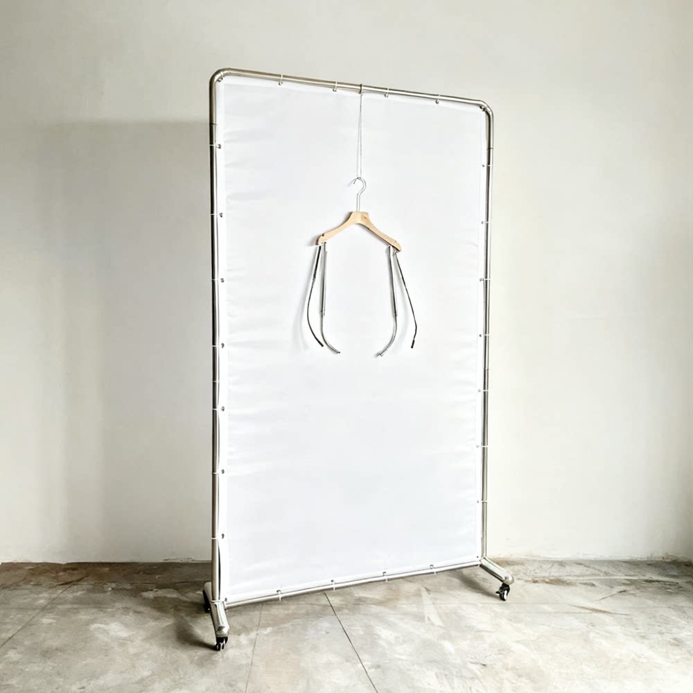 服装挂拍背景架 柔光屏 服装白底图静物拍摄架 不锈钢背景架