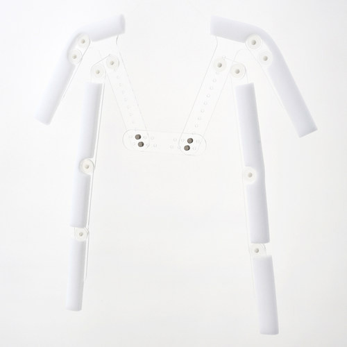 ES1/亚克力透明隐形衣架裤架服装拍摄神器白底图衣架衣服静物拍摄