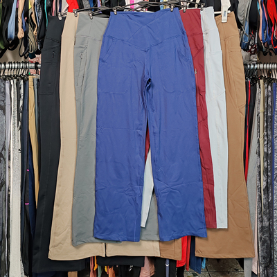 杂款清仓断码瑜伽健身跑步高腰弹紧身蜜桃女八九分速干运动长裤女