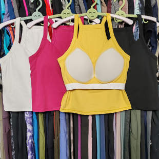 运动背心一体杯裸感减震无钢圈紧身弹休闲内衣外穿美背健身瑜伽服