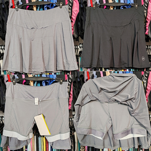 运动短裙防走光瑜伽速干女跑步羽毛球网球高腰多口袋垂感健身裙子