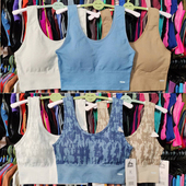 外贸运动内衣瑜伽速干跑步无钢圈可拆胸垫背心弹减震健身大码 文胸