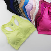 外贸原单运动内衣瑜伽跑步无钢圈背心超大码 减震速干专业健身文胸