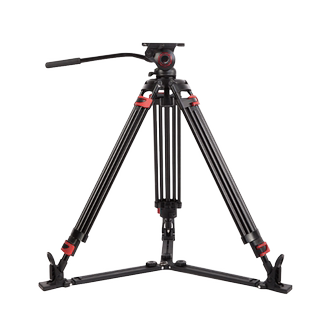 米泊MTT609B碳纤维摄像机三脚架单反专业电影级摄影支架液压云台