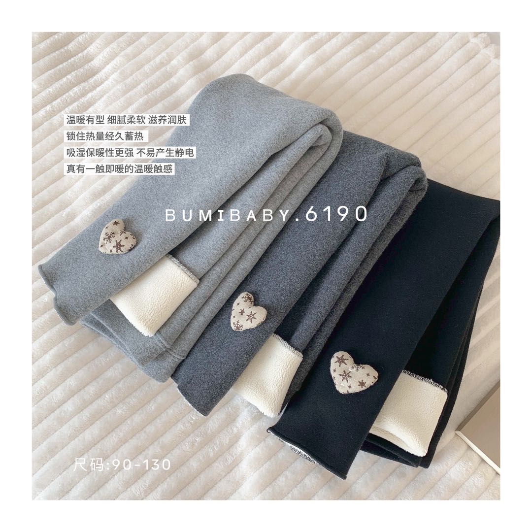 6190加厚保暖小童女童纯棉亚光一体柔软不变形800克不起球不掉档