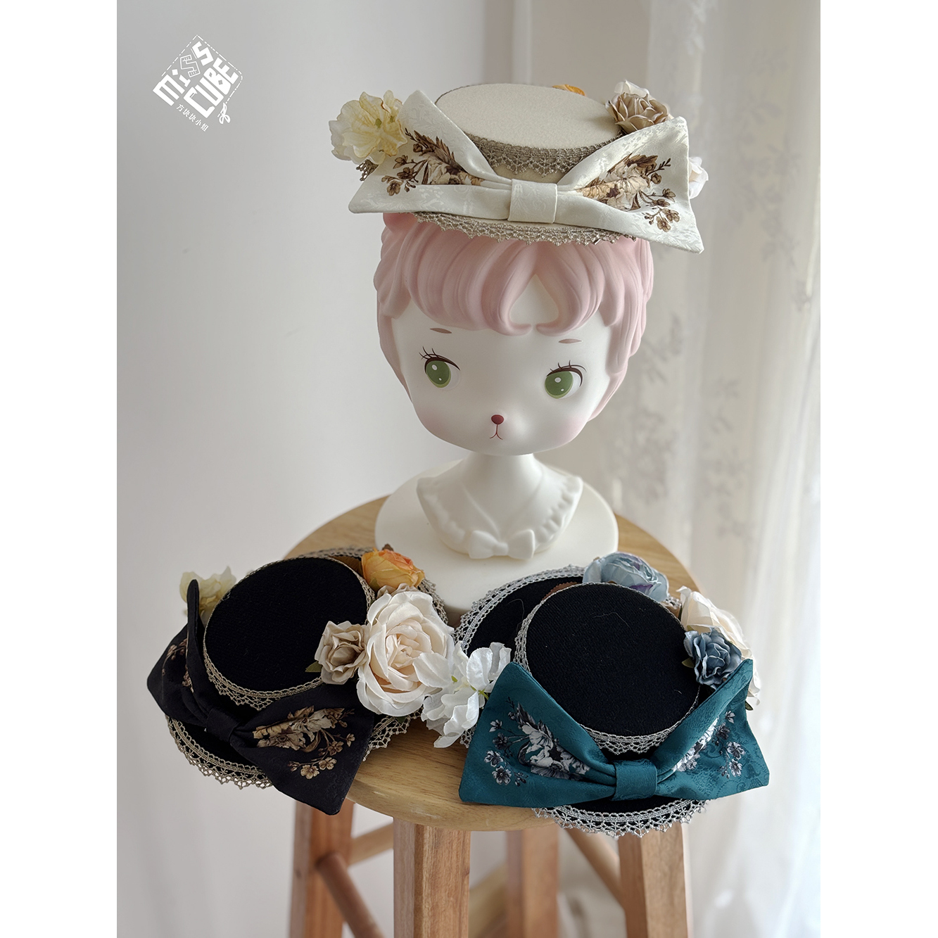 ◆原创定制◆日落余晖Lolita小物礼帽蝴蝶结领结手袋披帛项链