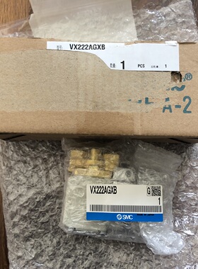 SMC电磁阀VX222AGXB直动式2通水用全新原装正品