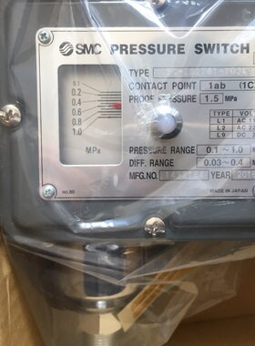 正品SMC压力开关IS2761-103L9带动作指示灯压力开关3C气动元件