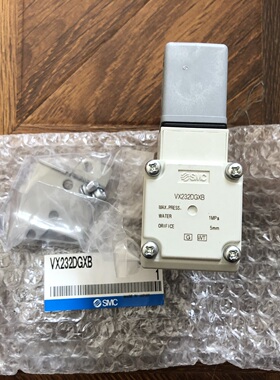 SMC电磁阀VX232DGXB直动式2通水用全新原装正品