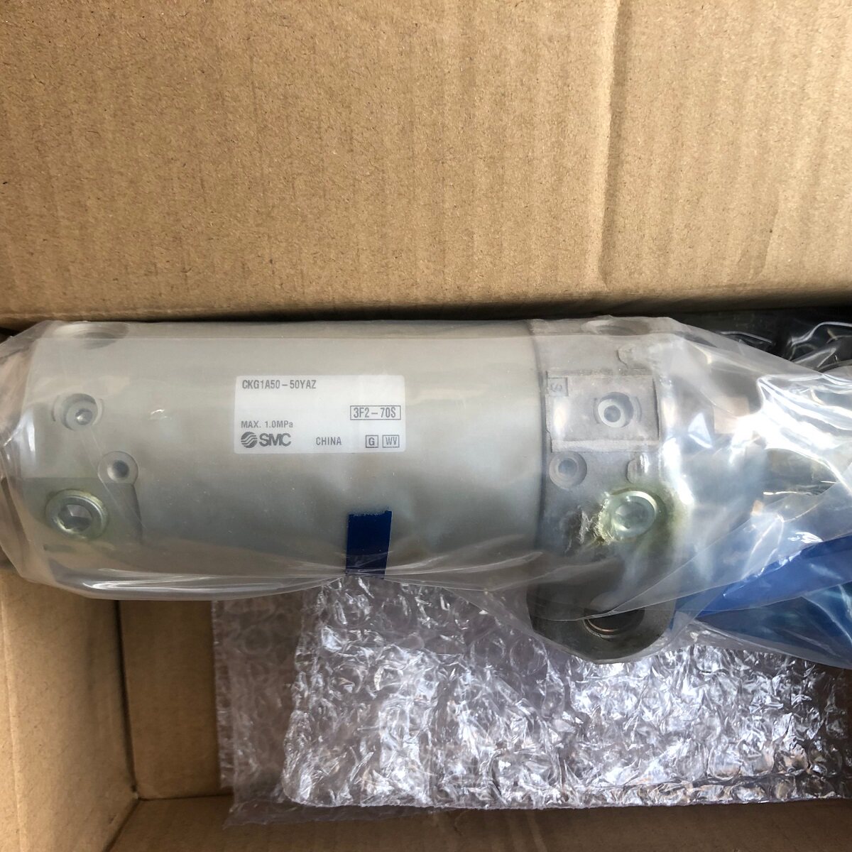 SMC气缸全新原装正品CKG1A50-50YAZ夹紧气缸带耐强磁场磁性开关