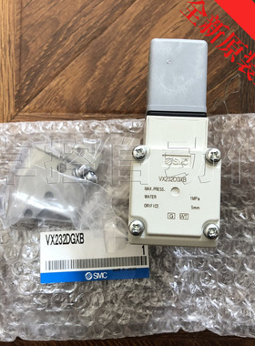 正品SMC电磁阀VX232DGXB直动式2通水用全新原装