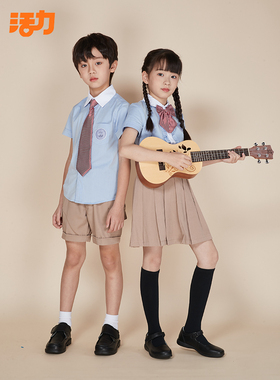 活力校服深圳明德实验校服中小学生男女生夏礼服套装衬衣短裤裙子