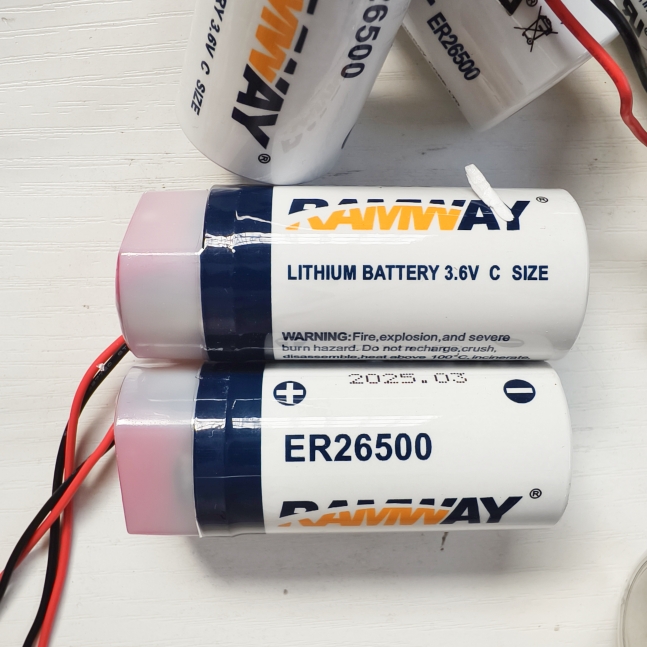 睿奕锂电池3.6伏26500+1520智能水表插卡表蓝牙表电池