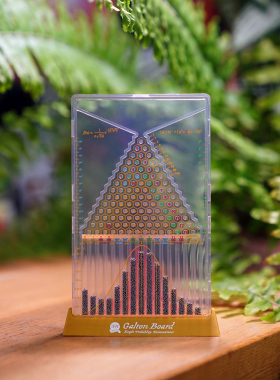 美国Galton Board高尔顿板正态分布模型股票指数基金投资物理教具