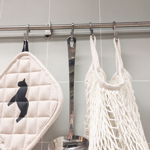 宜家康福斯S形挂钩不锈钢5件装厨房浴室卫生间挂衣钩靠墙国内