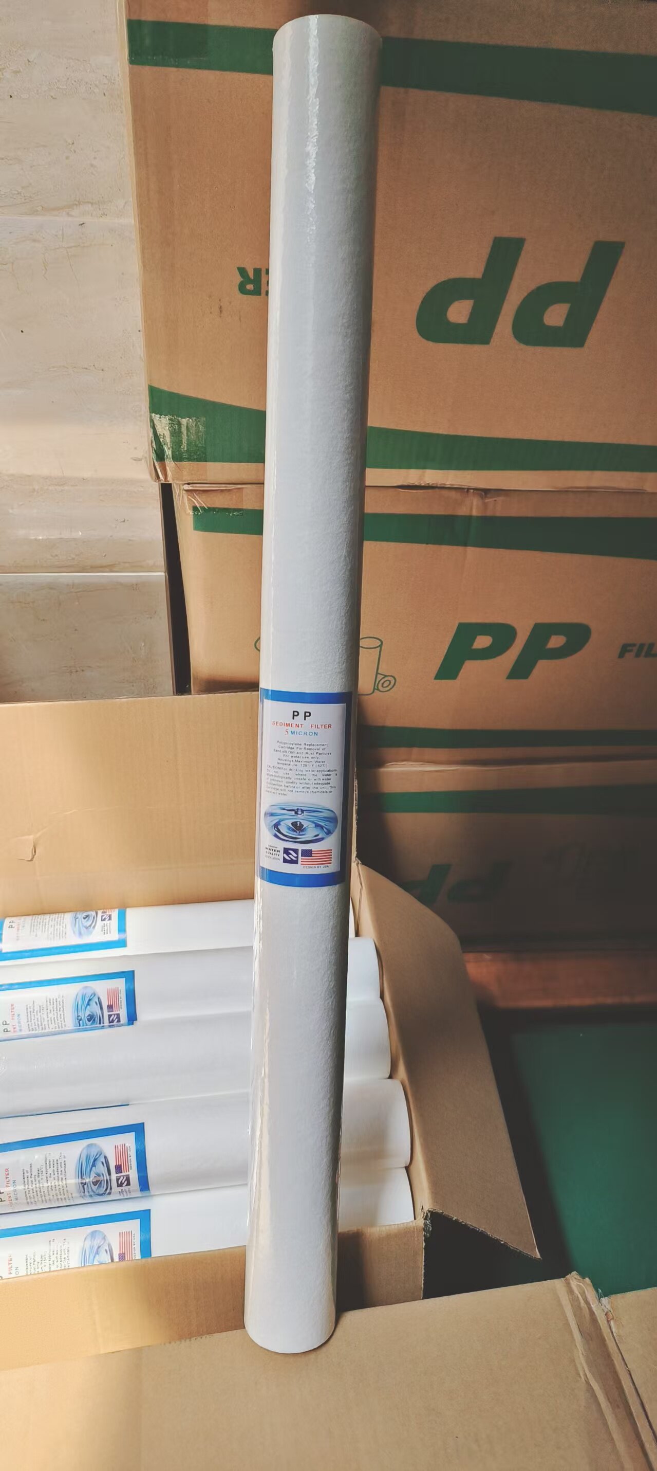 长76.2厘米外直径60mmPP30 inch 5 micron保安过滤器30寸PP棉滤芯 - 实物图