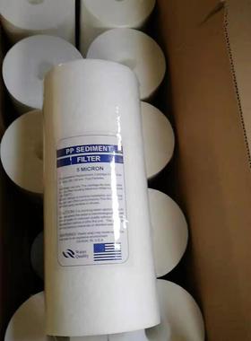 10寸大胖PP棉粗滤芯长254外径108内径28mm聚丙烯PPF白色精度5微米