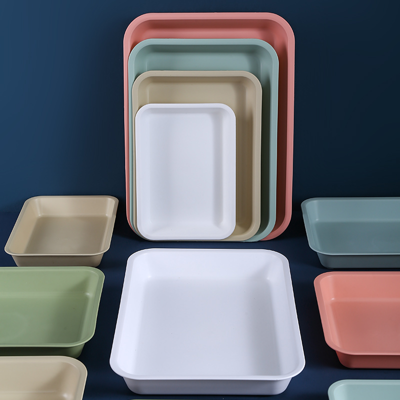 长方形厨房家用托盘塑料加深