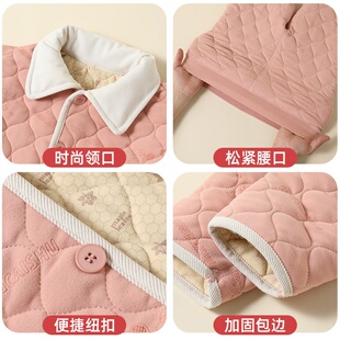 儿童内胆棉衣男童女童冬装内穿中大童校服蚕丝保暖开衫有领子