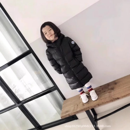 2025儿童羽绒服中长款过膝加厚连帽宝宝男童女童中大童外套潮充绒