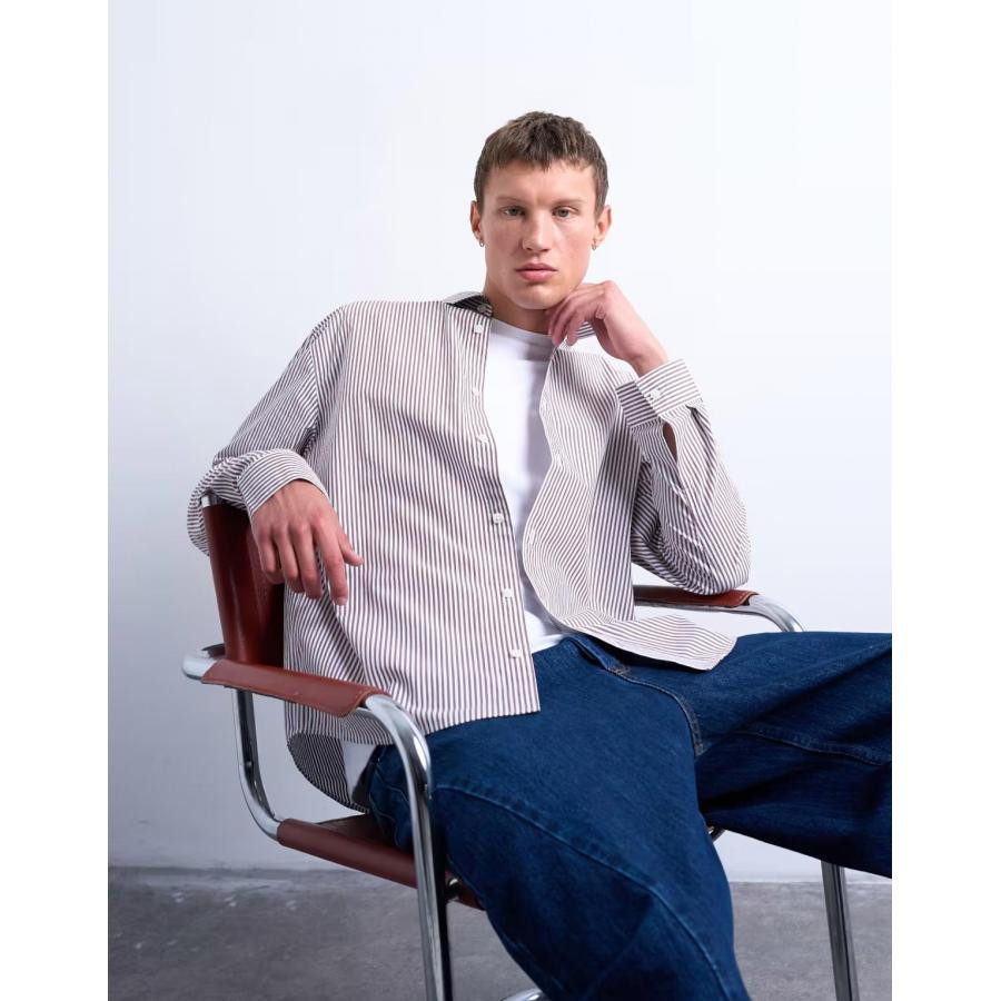 赞美女当家英国代购2025新款时尚通勤男士设计感帅气休闲长袖衬衣