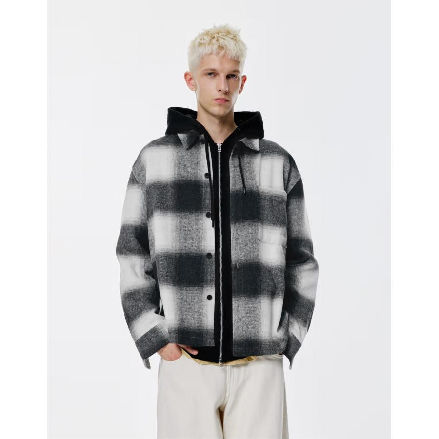 赞美女当家英国代购2025新款时尚格子通勤复古男士百搭长袖衬衣帅