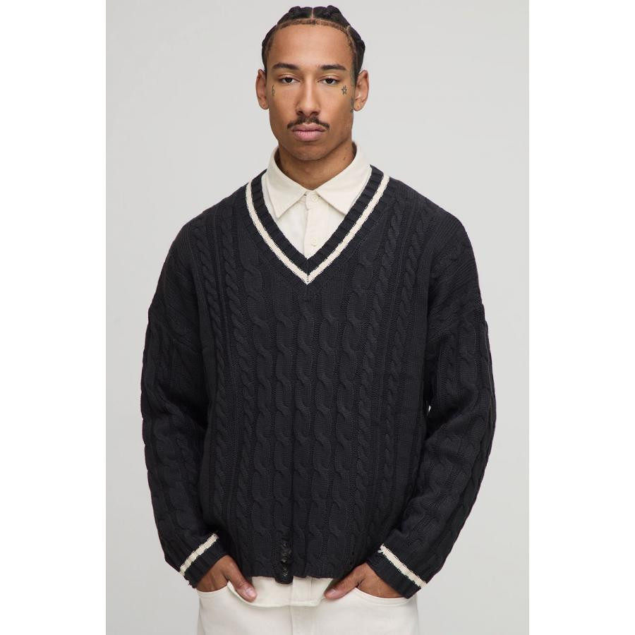 Z美女当家英国代购2025年秋季新款V领学院复古风吸睛麻花针织毛衣