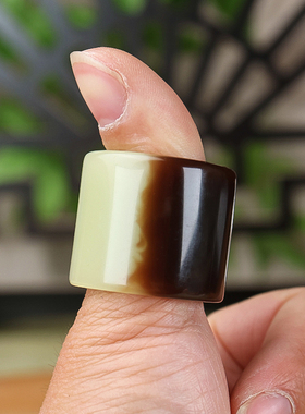 和田玉糖玉扳指玉石戒指