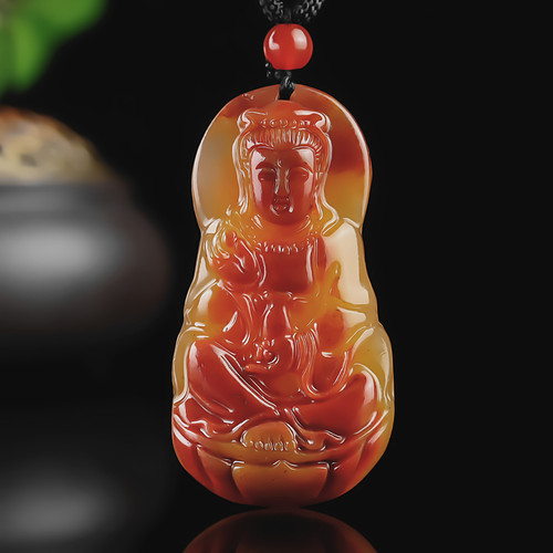 正品云南黄龙玉观音吊坠