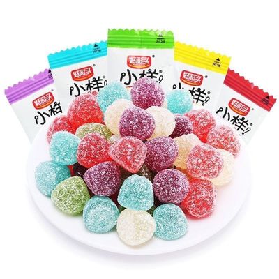 好彩头小样酸Q糖水果味橡皮糖Q软糖结婚喜糖婚庆糖果休闲零食散装