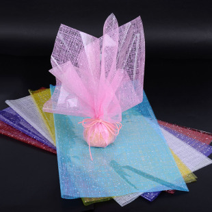 包装 圣诞礼品平安夜包苹果 玻璃纸 纸 雪点网印花玻璃纸鲜花包装