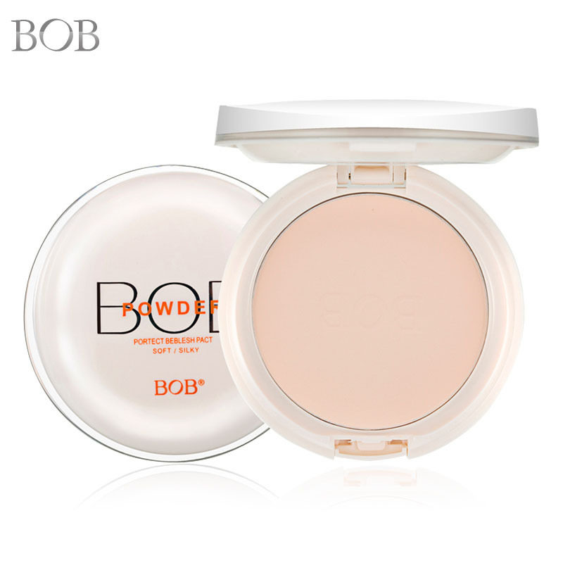 BOB恒彩透亮粉饼定妆粉持久遮瑕自然提亮肤色散粉干湿粉饼