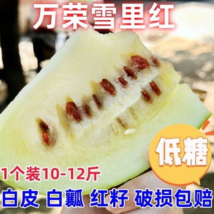 7月5日发货包邮单个装10-12斤山西特产万荣雪里红低糖瓜三白瓜红