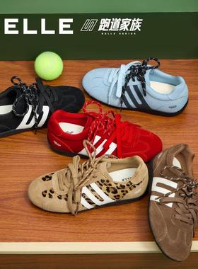 百丽撞色跑道阿甘鞋女2025秋新商场同款薄底运动风休闲鞋E2L1DCM5