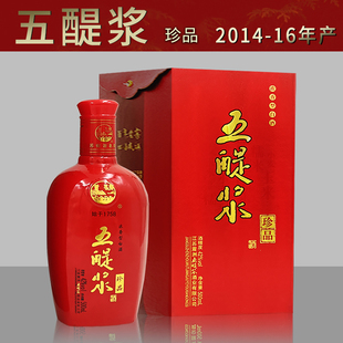 滨海五醍浆珍品白酒浓香型42度纯粮食酿造整箱6瓶2016陈年老酒