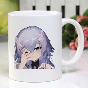 新原神周边1水杯甘雨陶瓷可莉马克杯水杯子二次元动漫杯子礼物