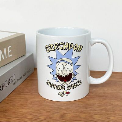 瑞克和莫蒂RickAndMorty动漫卡通周边水杯子陶瓷马克咖啡杯
