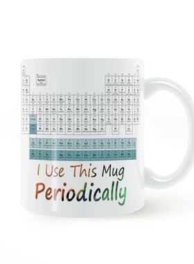 Periodic-Table元素周期表马克杯化学礼物奖品杯子水杯白色陶瓷