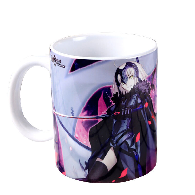 动漫黑贞德周边动漫马克杯陶瓷水杯FGO咕哒子-字母马克杯