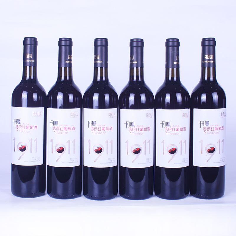 丹凤传统葡萄酒凤冠山1911安森曼酒庄陈酿甜红甜型国产精品甜红酒