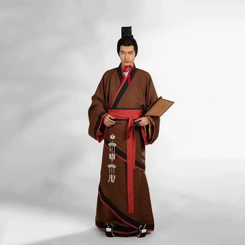 出租秦汉怀古居汉服男女款同款直裾袍战国袍男古装演出服拍照