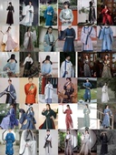 魏晋唐制圆领袍古装 出租 汉服男 演出学生运动会活动表演走秀