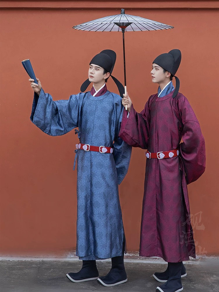 出租唐朝男士圆领袍诗人古装课本剧演出伴郎拍照写真走秀
