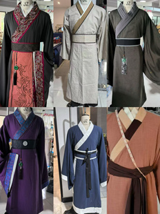 出租春秋战国大臣古装孔子汉服古代大汉天子官服秦朝汉朝三国夫子