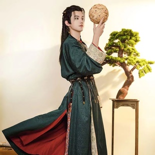 出租唐制圆领袍男款 婚礼伴郎服兄弟团七夕活动拍摄写真 春秋款