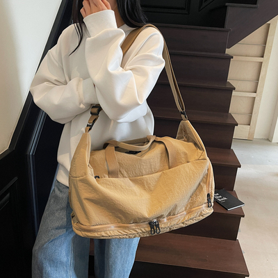 行李袋旅行包高级感时尚休闲单肩斜挎手提包女轻便高颜值结实耐用